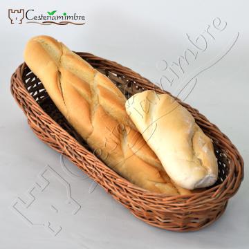 Panera para pan alargada            Medidas: 45 frente x 20 fondo x 8 alto